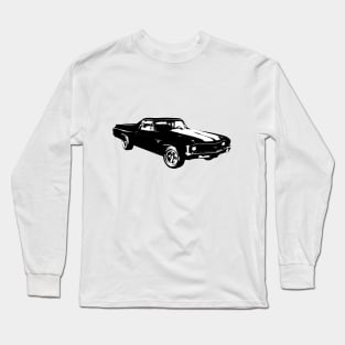 1971 El Camino SS B&W Long Sleeve T-Shirt